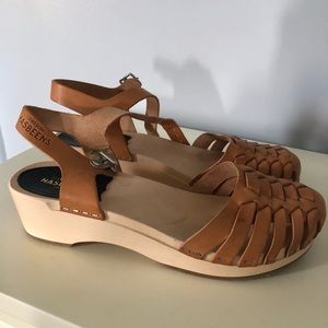 Swedish Hasbeens Snake Debutant Shoes NWOT